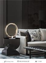 Bennie Crystal Table Lamp- Gold/Chrome - Reflect Lighting
