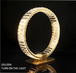 Bennie Crystal Table Lamp- Gold/Chrome - Reflect Lighting