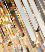 Pyrite Grey Crystal Chandelier -Round/Rectangle - Reflect Lighting