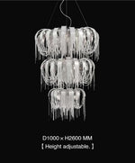 Flap Rope Tassel Chrome/Gold Chandelier - Reflect Lighting