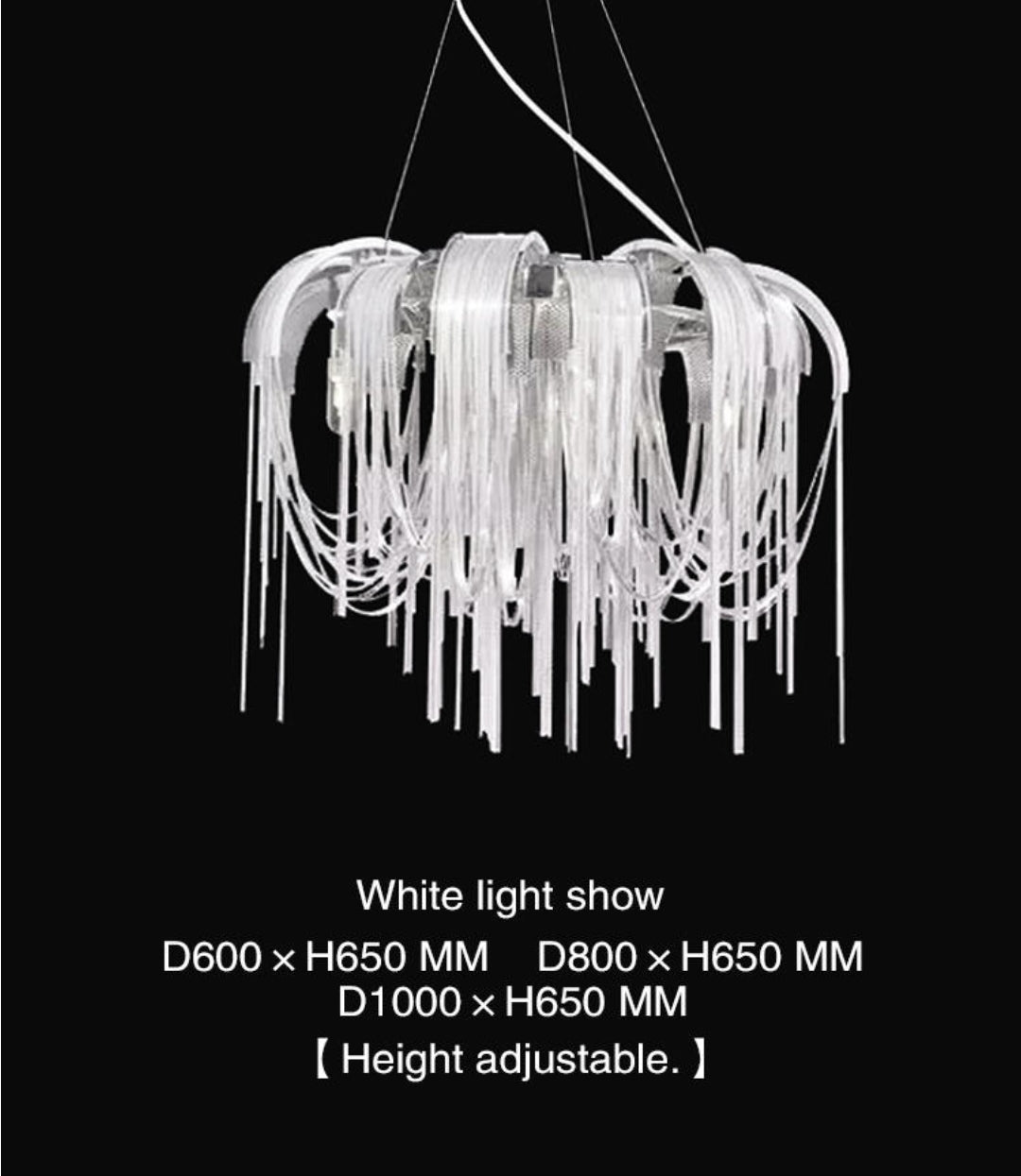 Flap Rope Tassel Chrome/Gold Chandelier - Reflect Lighting