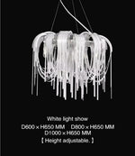 Flap Rope Tassel Chrome/Gold Chandelier - Reflect Lighting