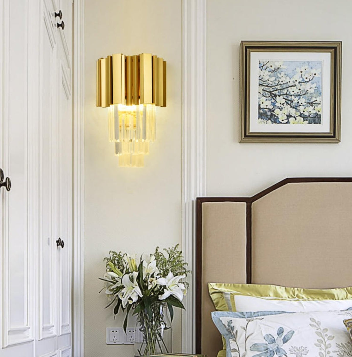 Luxury Wall Light Gold Crystal - Reflect Lighting