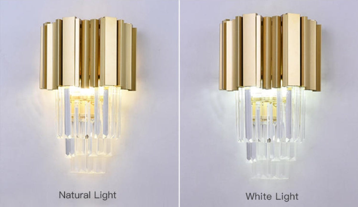 Luxury Wall Light Gold Crystal - Reflect Lighting