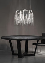 Flap Rope Tassel Chrome/Gold Chandelier - Reflect Lighting