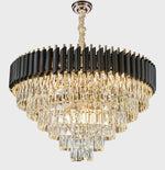 Hanging Black Crystal Chandelier Light - Reflect Lighting