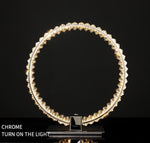 Bennie Crystal Table Lamp- Gold/Chrome - Reflect Lighting