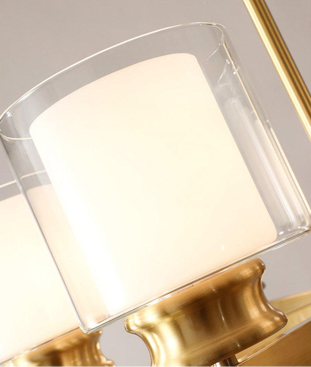 Classic Copper/Glass Candle Chandelier - Reflect Lighting