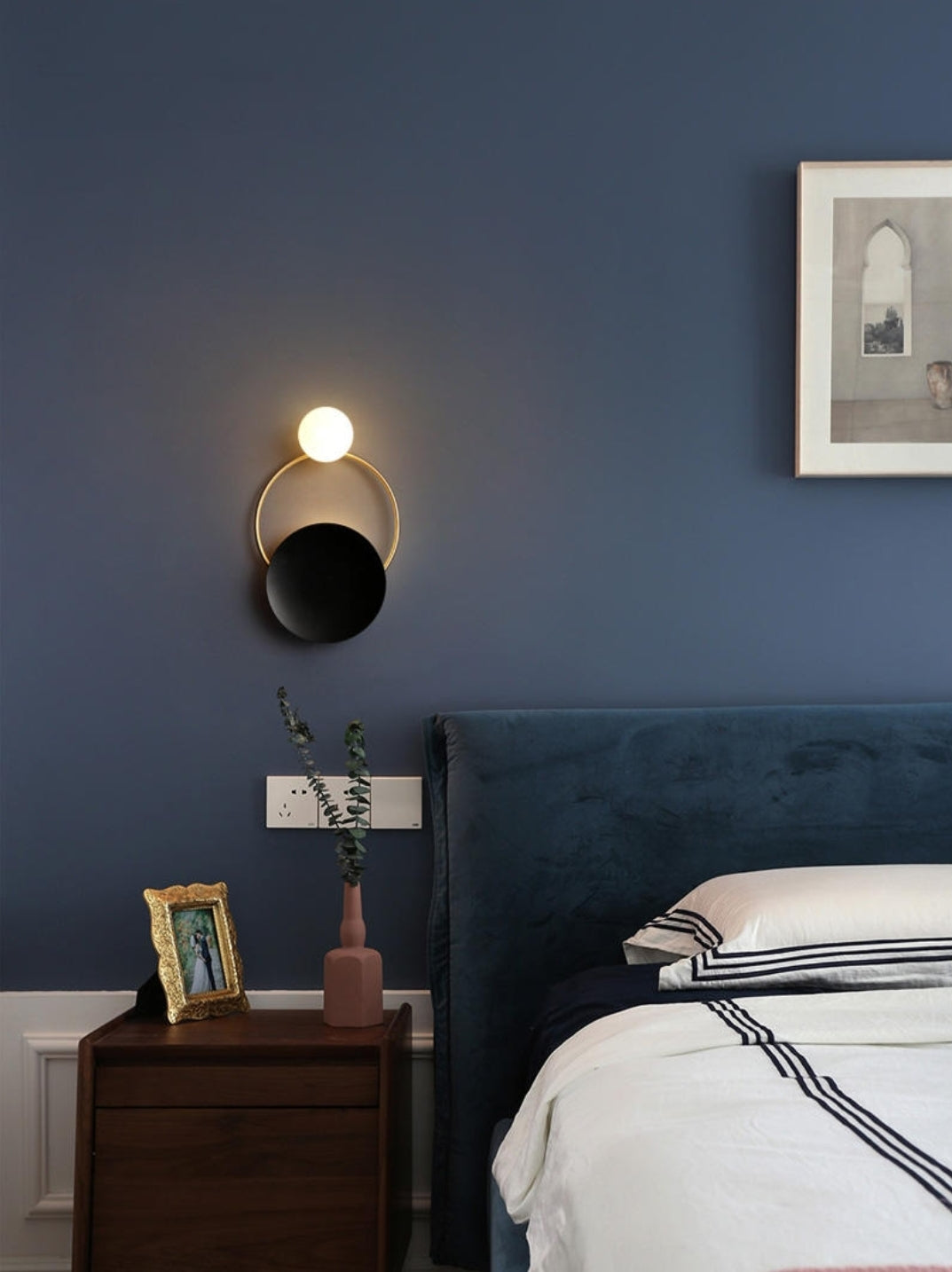 Sconce Black/Gold Wall Lamps - Reflect Lighting