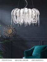 Flap Rope Tassel Chrome/Gold Chandelier - Reflect Lighting