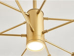 Bubble Glass Bamboo Chandelier-Gold/Black - Reflect Lighting