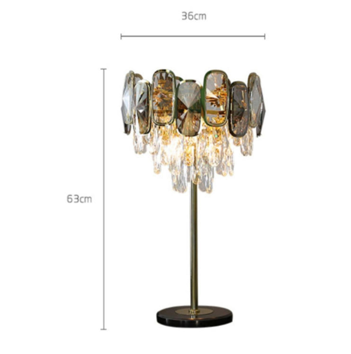 Abingdon Crystal Table Lamp - Reflect Lighting
