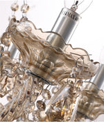 Versailles Chrome & Gold Crystal Chandelier - Reflect Lighting