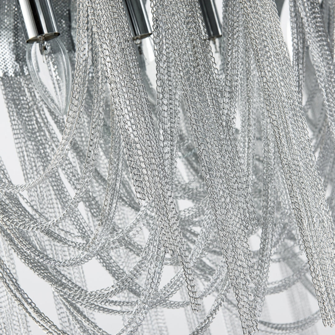 Flap Rope Tassel Chrome/Gold Chandelier - Reflect Lighting