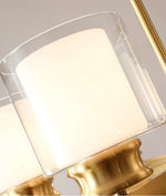 Classic Copper/Glass Candle Chandelier - Reflect Lighting