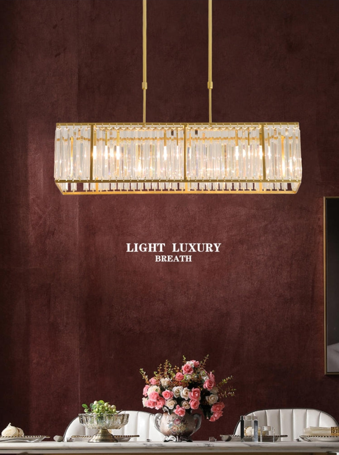 Prism Gold Crystal Chandelier - Reflect Lighting