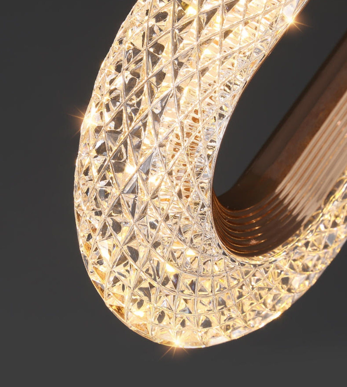 Ogilvy Champagne Gold Staircase Chandelier - Reflect Lighting