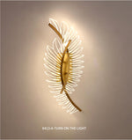 Feather Wing Gold LED Wall Lamp - Reflect Lighting
