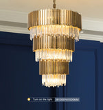Full Set Gold Crystal Chandelier Light - Reflect Lighting