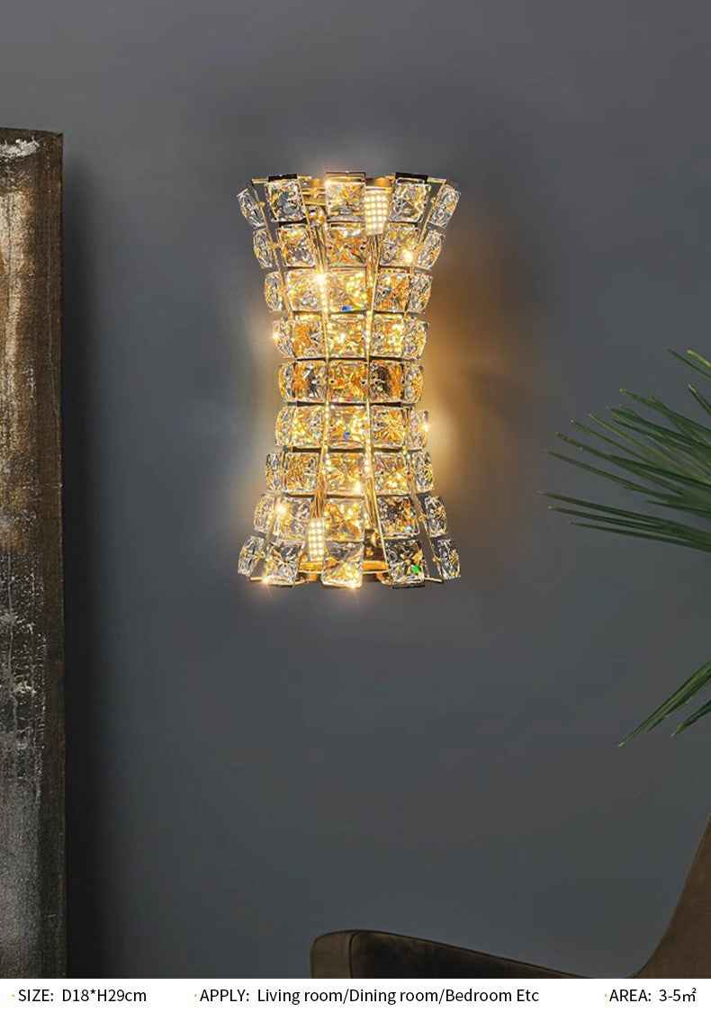 Cascante Furey Wall Lamp- Gold/Chrome