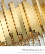 Full Set Gold Crystal Chandelier Light - Reflect Lighting