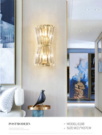 Kacey Rainer Gold Crystal Wall Lamp - Reflect Lighting
