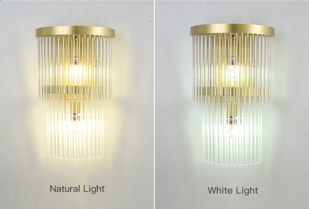 Classic Gold Crystal Wall Lamp - Reflect Lighting