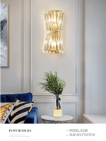 Kacey Rainer Gold Crystal Wall Lamp - Reflect Lighting