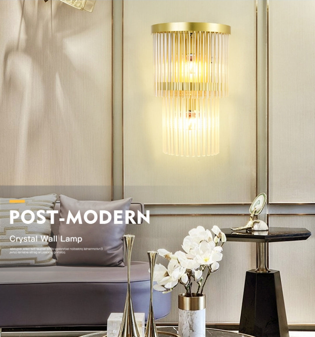 Classic Gold Crystal Wall Lamp - Reflect Lighting