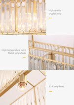 Prism Gold Crystal Chandelier - Reflect Lighting