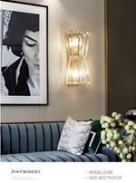 Kacey Rainer Gold Crystal Wall Lamp - Reflect Lighting