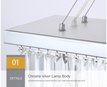 Chrome Rectangle Crystal Chandelier