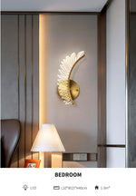 Feather Wing Gold LED Wall Lamp - Reflect Lighting