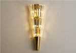 Crystal Cone Gold Wall Lamp - Reflect Lighting