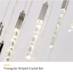 Hiatt Abeer Chrome Staircase Chandelier - Reflect Lighting