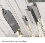 Hiatt Abeer Chrome Staircase Chandelier - Reflect Lighting