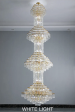 Courson Basilia Gold Large Crystal Chandelier - Reflect Lighting