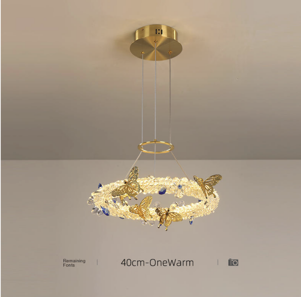 Oppenheim Gold Butterfly Ring Chandelier - Reflect Lighting