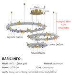 Oppenheim Gold Butterfly Ring Chandelier - Reflect Lighting