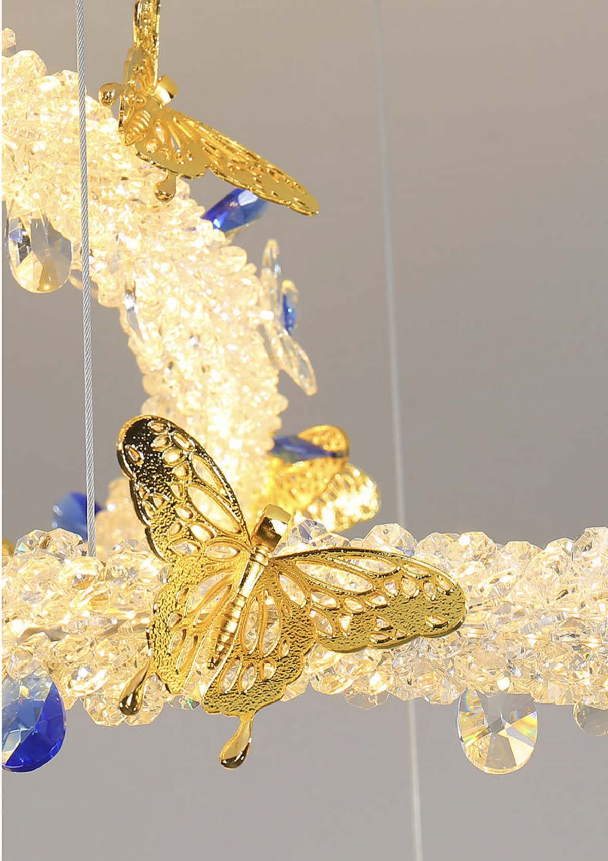 Oppenheim Gold Butterfly Ring Chandelier - Reflect Lighting