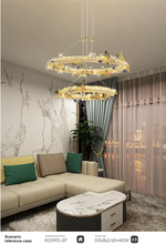 Oppenheim Gold Butterfly Ring Chandelier - Reflect Lighting
