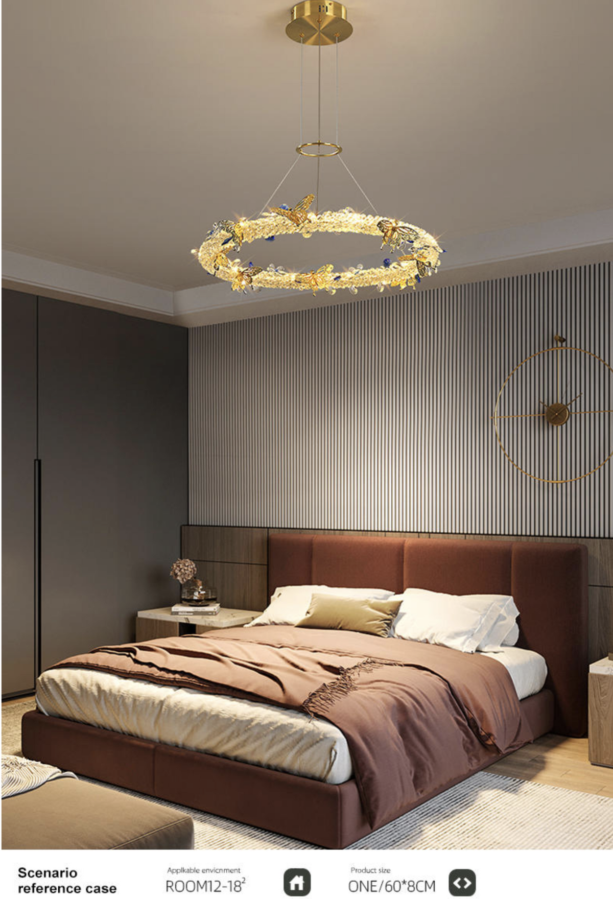 Oppenheim Gold Butterfly Ring Chandelier - Reflect Lighting