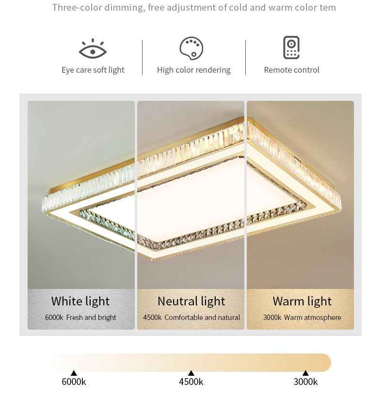 Andaluz Cascante Gold Ceiling Light - Remote Controlled