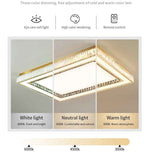 Andaluz Cascante Gold Ceiling Light - Remote Controlled