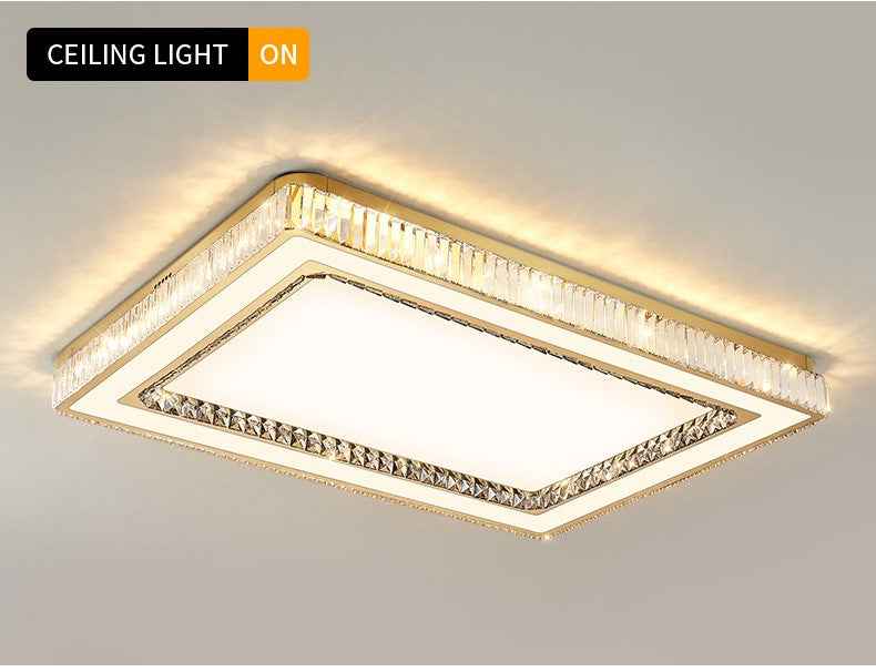 Andaluz Cascante Gold Ceiling Light - Remote Controlled