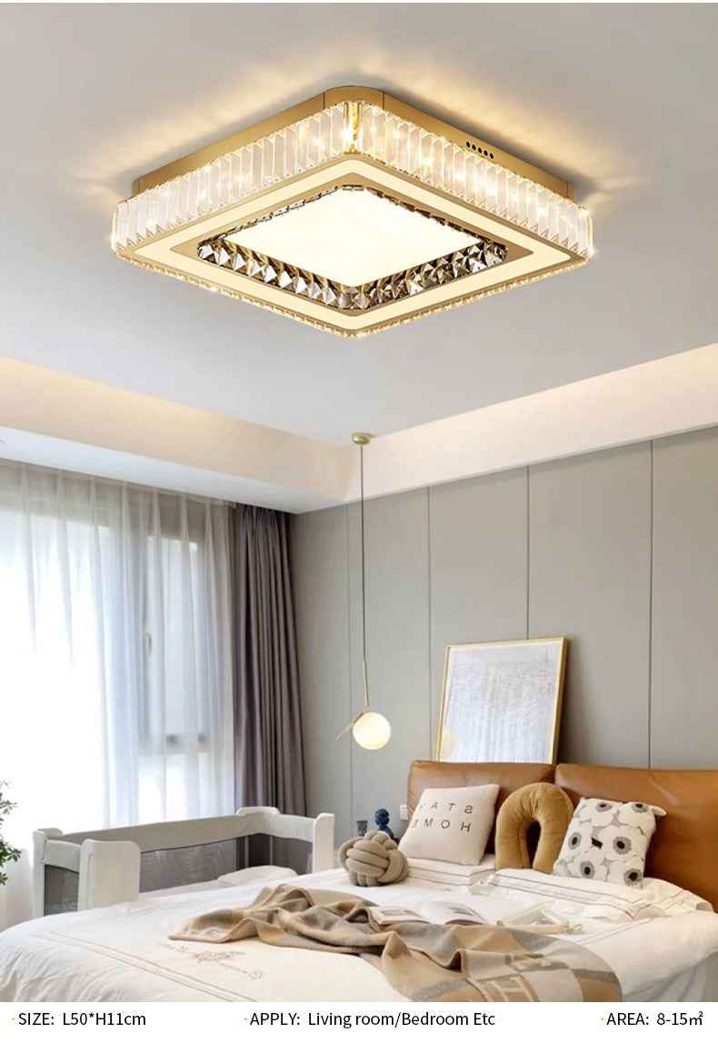 Andaluz Cascante Gold Ceiling Light - Remote Controlled