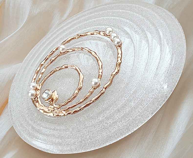 Aziria Golden Shell Crystal Chandelier-Round/Rectangular