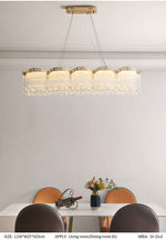 Bearse Waynesburg Crystal Gold chandelier-Round/Rectangular