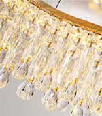 Bearse Waynesburg Crystal Gold chandelier-Round/Rectangular