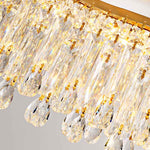 Bearse Waynesburg Crystal Gold chandelier-Round/Rectangular